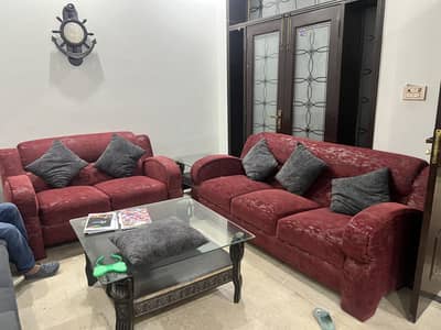 3 and 2 seater sofa solid wood new cloth