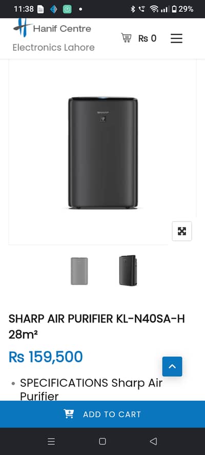 Sharp KI-N40SA-H is a premium 3-in-1 air purifier with a built-in hum