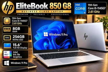 HP EliteBook 850 G8 | Core i5 11th Gen | 8GB | 256GB NVMe