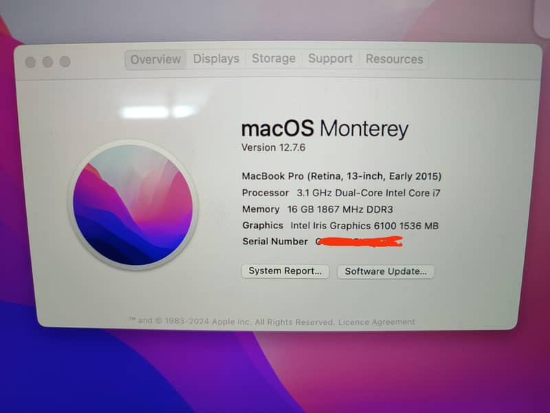 MacBookPro 2015 Retina, |16 GB|500 GB| 10