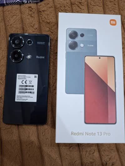 Redmi Note 13 Pro 256 GB/8GB RAM Box & Original Charger PTA Approvedl