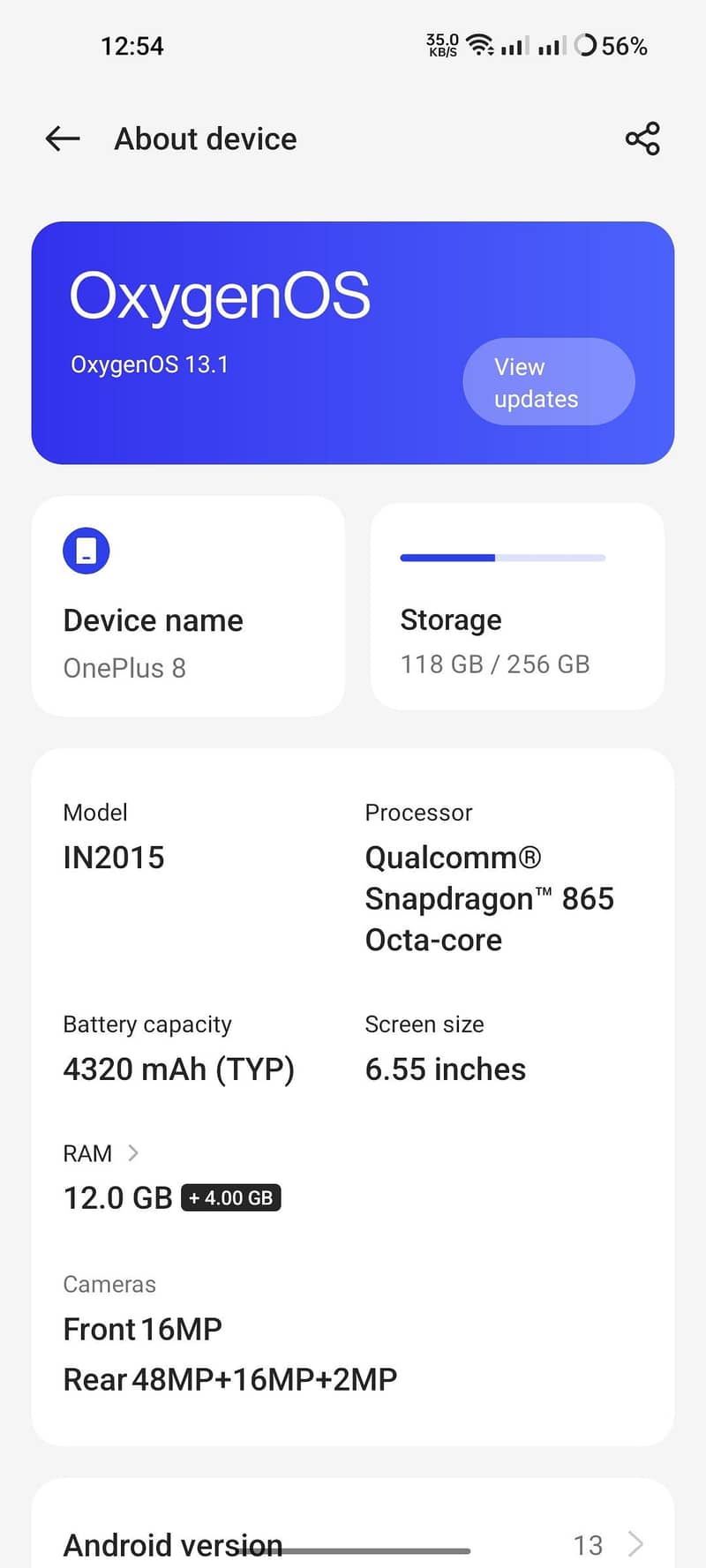 One Plus 8 4