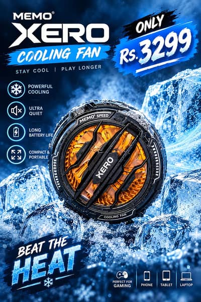 Cooling fan wih plastic box with accessories