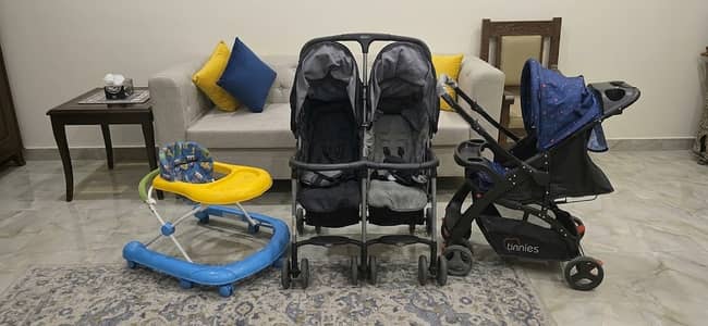 Graco Twin Stroller Kids Pram Baby Stoller Kids Walker Kids Pram