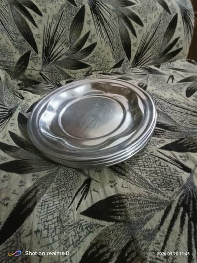 New Steel 06 plates+02 trays+jug+lunch box+big Hot boat 03334616060