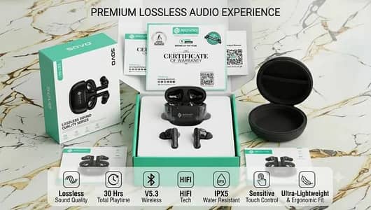 SOVO Divo SBT901 Airbud Best sound Experience (1yr warranty)