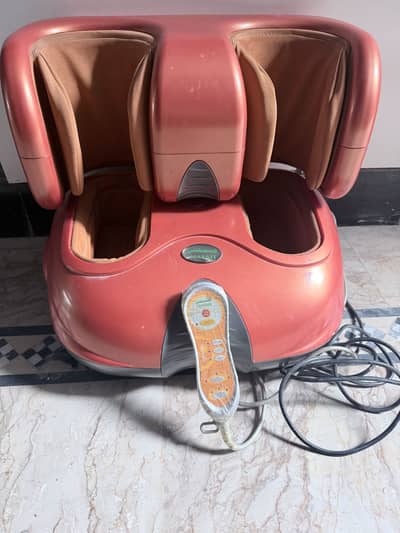 Leg and foot massage machine