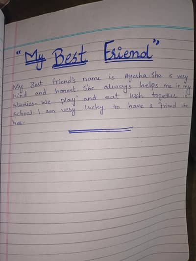 Neat Handwriting Assigment ( English)