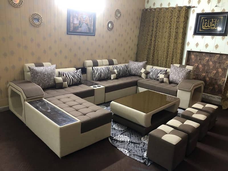 10 seater sofa set/L shape sofa/L shape sofa/corner sofa/puffy sofa 2