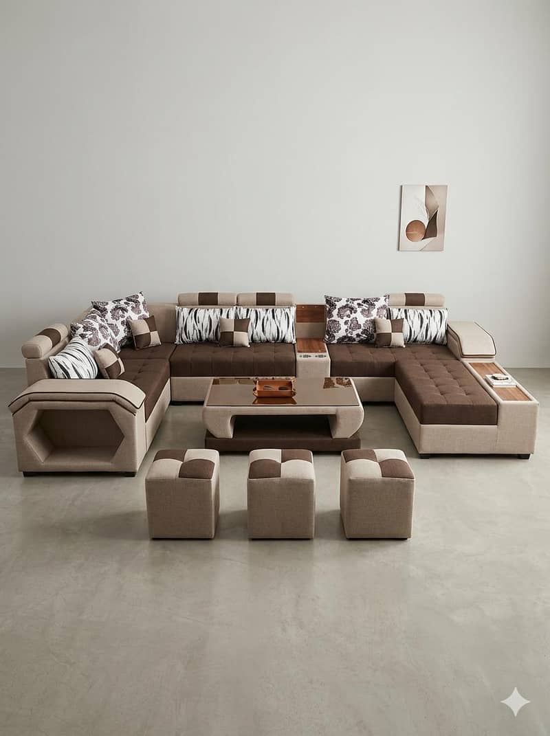 10 seater sofa set/L shape sofa/L shape sofa/corner sofa/puffy sofa 6