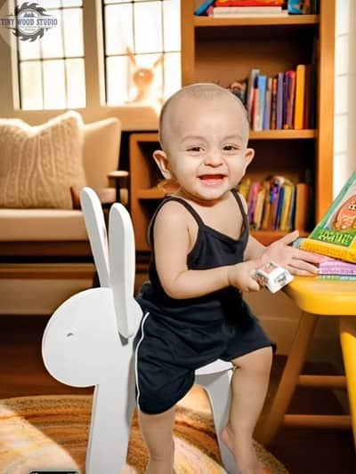 Baby Chair | KIDS Chair | Wooden Chair | Bunny Chair