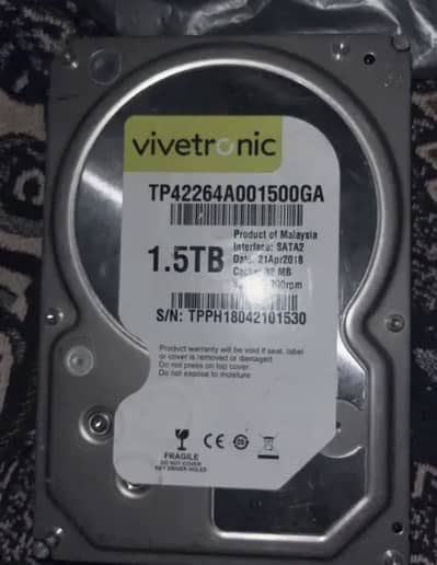 1.5 TB hard drive