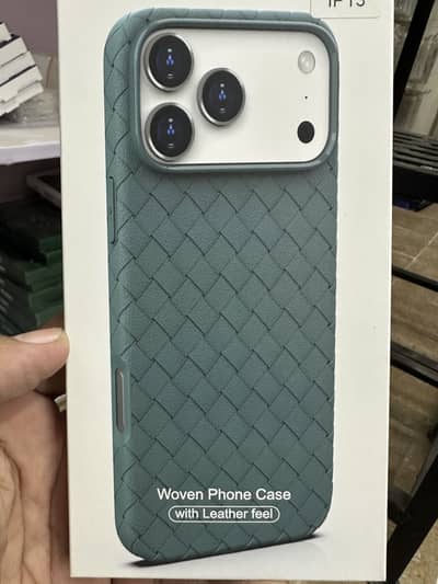 Woven Phone Case with leather feels for IPhone Models,