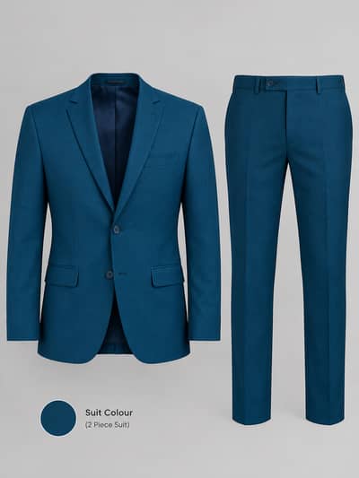 Dark Teal Blue Suit.