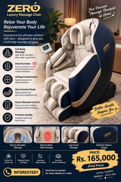 Massager Chair with heat tharpy
