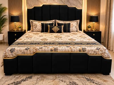 Double Beds with Matching Side Tables
