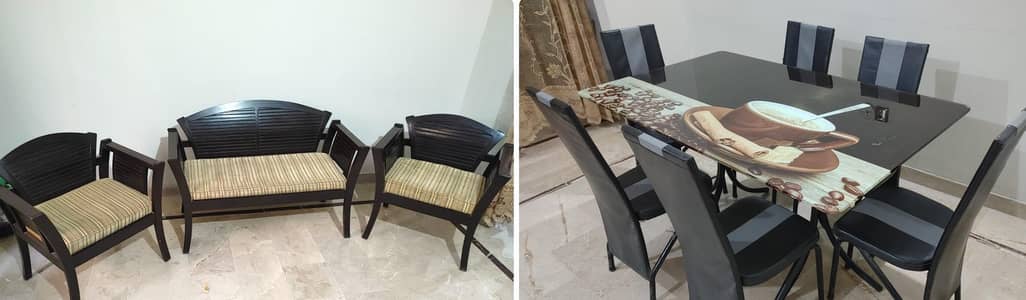 Dinning Table and Sofa Set
