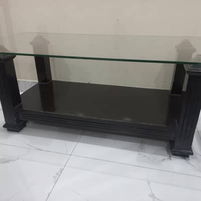 center table with glass top