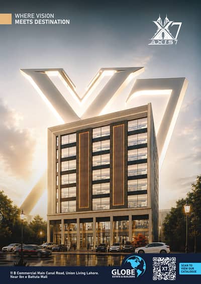 FACING CANAL CORPORATE OFFICES FOR SALE ON 3 YEARS INSTALLMENTS UNION LIVING LAHORE