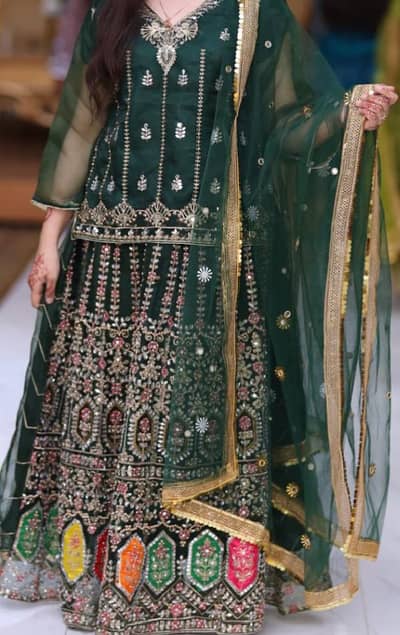 Bridal Mehndi Lehenga – Like New