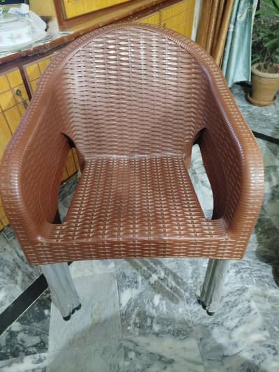 plastic chairs good condition comfortable