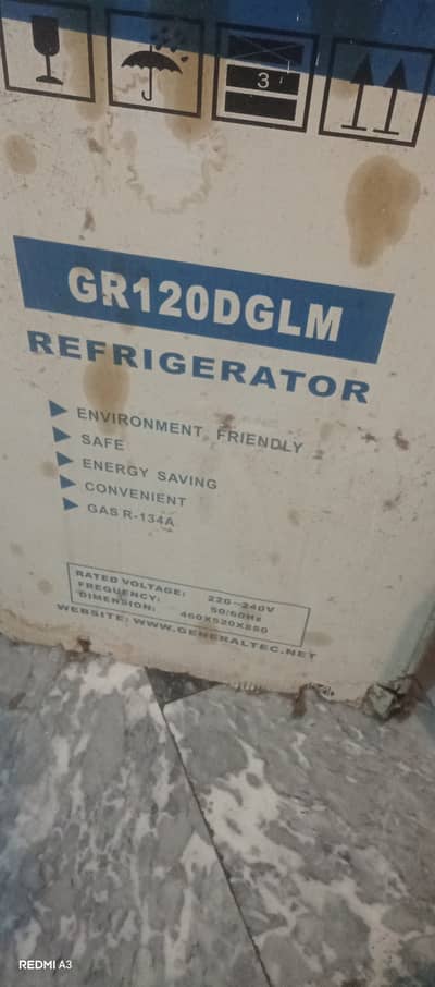 Generaltec new mini fridge freezer. Model number GR120DGLM
