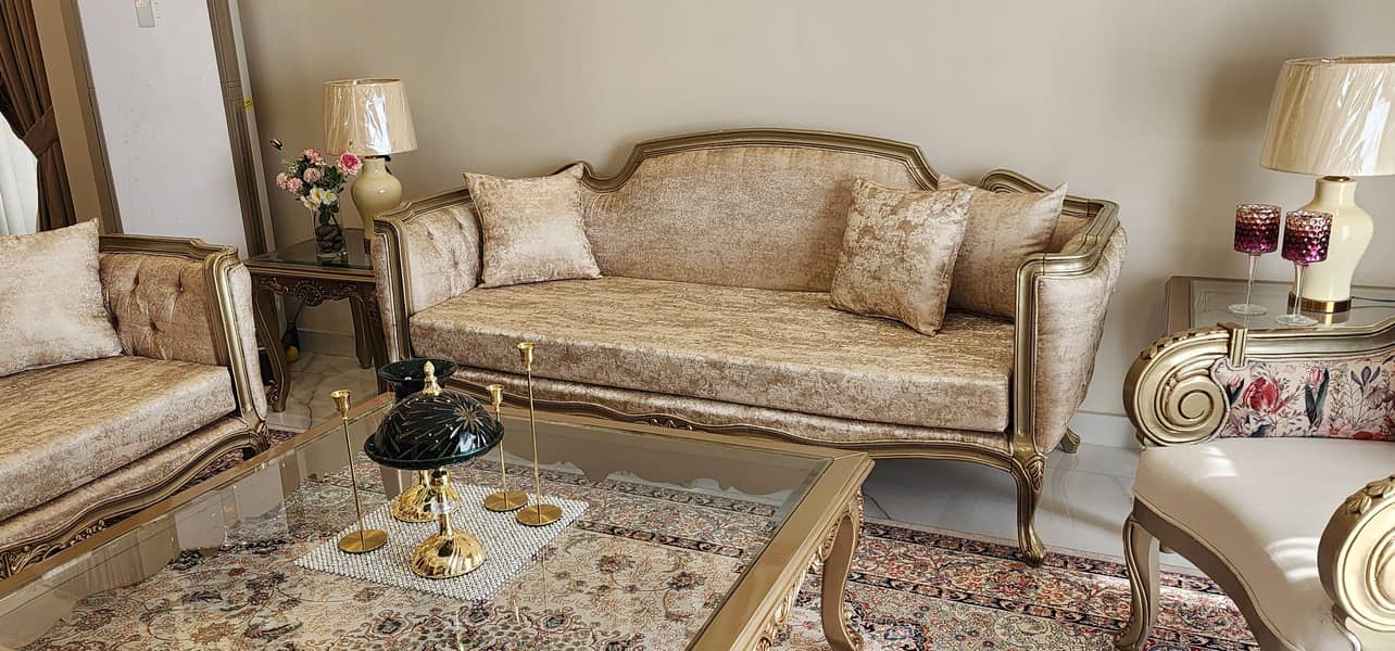 7 seater sofa & table set 2
