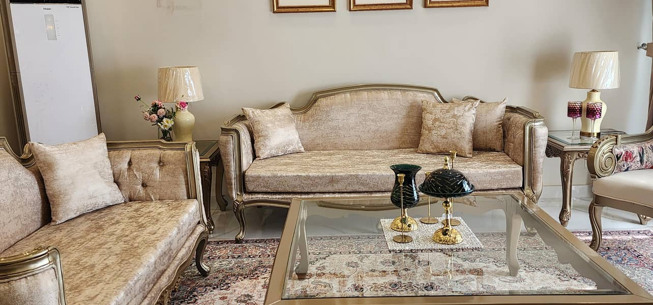 7 seater sofa & table set 6