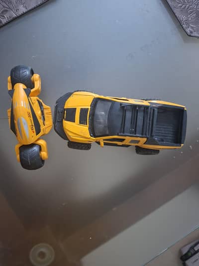 yellow toys Car and bike