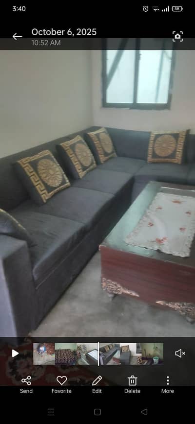 sofa LShape Corner wala 10/7 With cussion