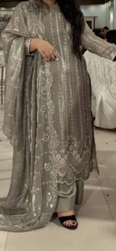 Party wear 3 piece dress
