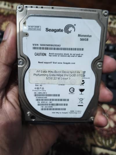 500Gb Hard Disk Only for trade with 128gb ssd