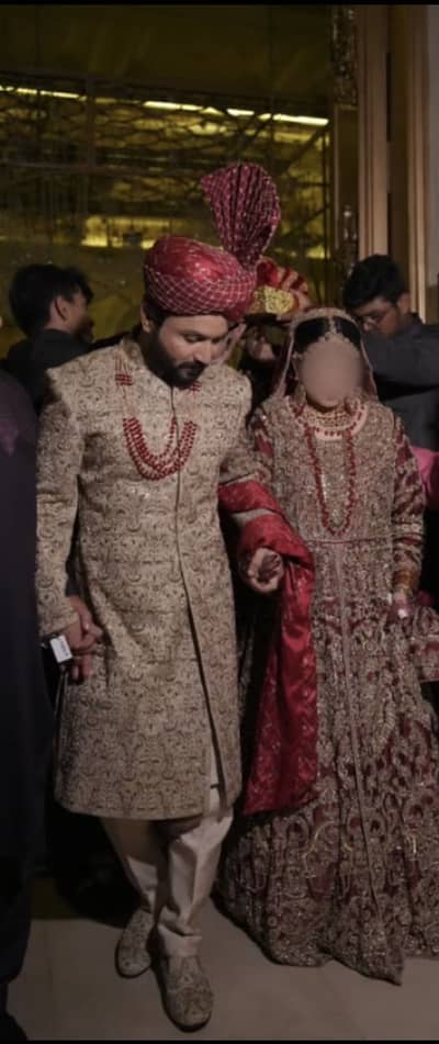 Designer Off-White Embroidered Sherwani for Groom