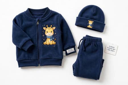 Baby Baba Giraffe Winter Suit 3-Piece 6M to 2Y - 899 Rs - Faisalabad