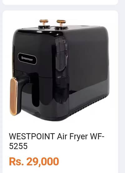 Westpoint Manual Air Fryer 5L
