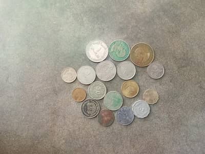 Old coins of different countries