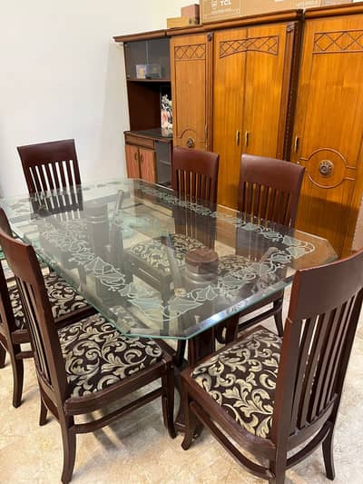 Sheesham Wood 6-Seater Dining Set – Perfect Family Size