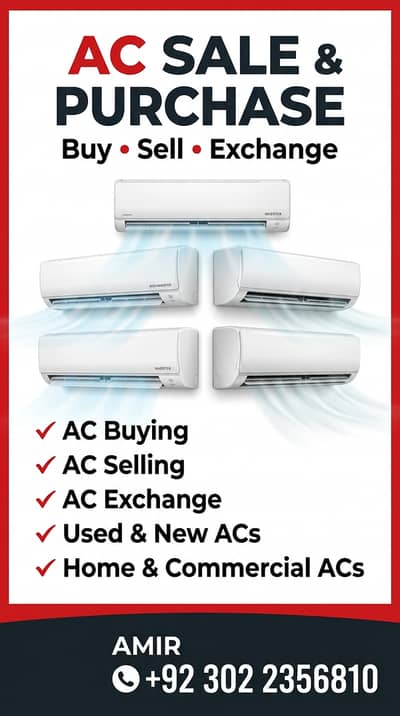 AC sale purchase / old and new AC sale purchase / window ac , split