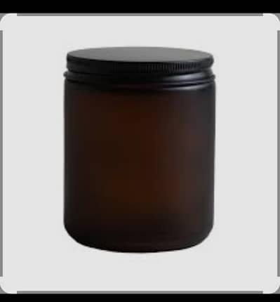 250ml Amber Glass Jars for Candles, Creams & Cosmetics – Brand New
