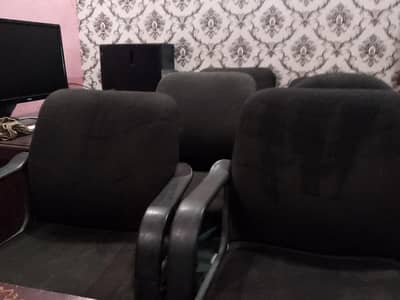 Office Revolving Chairs | Good Condition | Wheels + Hydraulic