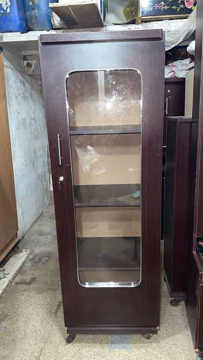  Premium Glass Door Wooden Showcase / Cabinet! 