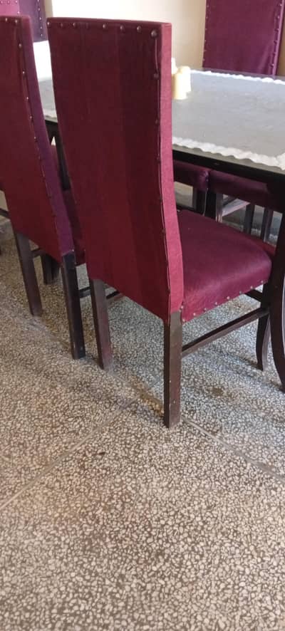 dining chairs and stand