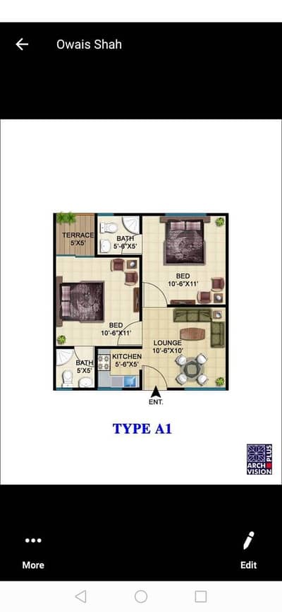 Brand New 2 Bed Lounge Flat For Sale At KN Gohar Green City