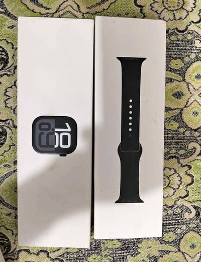apple watch series 10 46mm jet black complete box