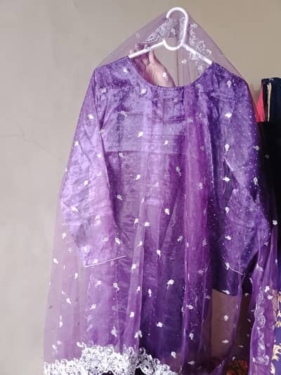 purple 3 piece suit Stitched