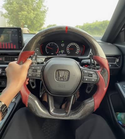 Civic 11 gen Carbon fiber steering wheel