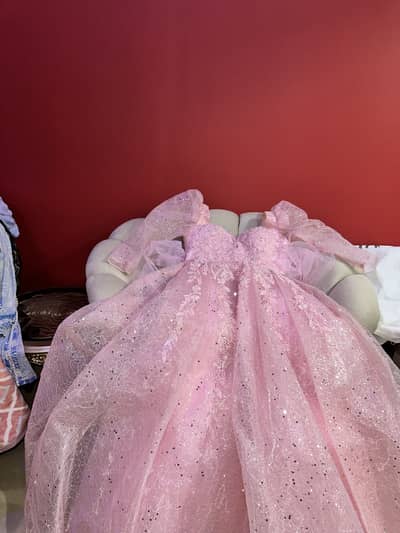Wedding gown pink colour