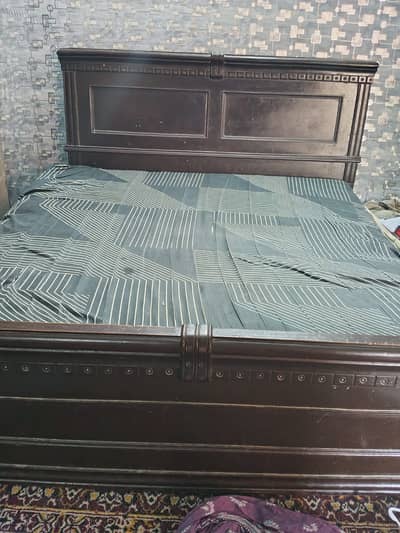 Double bed for sale with side tables