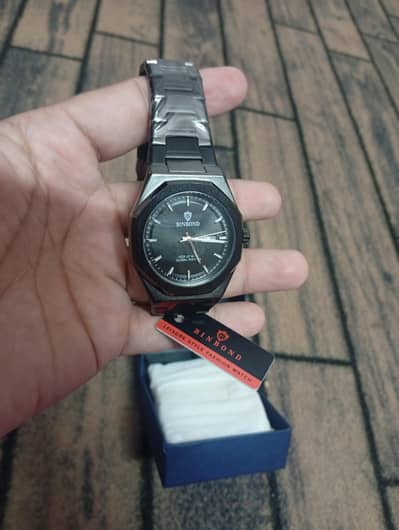 BINBOND Black Aura Stainless Steel Watch for Men – Brand New