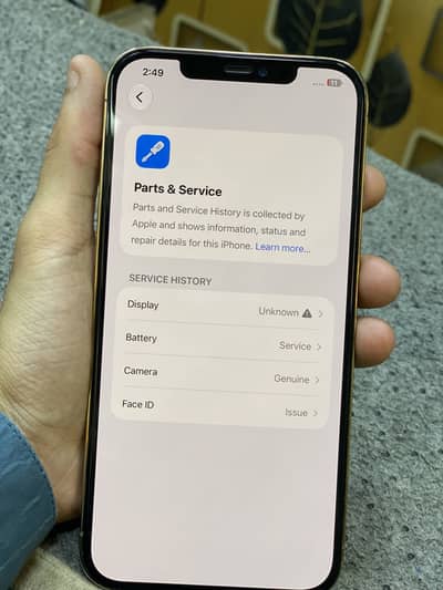 iphone 12 pro max 128 gb gold color battery hewlth 78 jenium